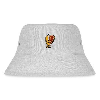 Banana with meat - Stanley/Stella Recycled Bucket Hat - heather grey - Front