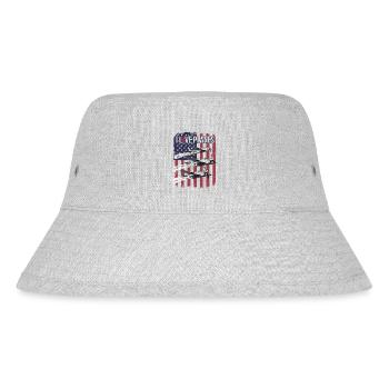 vintage Classic P 51 Flight - Stanley/Stella Recycled Bucket Hat - heather grey - Front