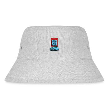 Sirene, Rauchhaufen, Knallmasse - Stanley/Stella recycelter Bucket Hat - Grau meliert - Vorne