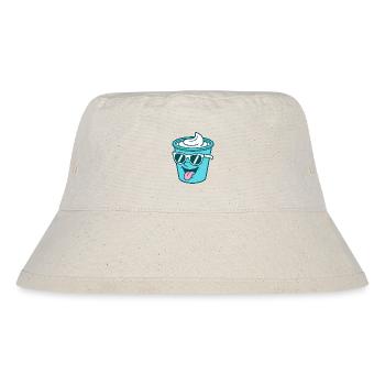 Crème Yaourt Crème Glace - Mug avec lunettes de soleil - Bob recyclé Stanley/Stella - blanc naturel - Devant