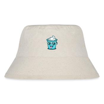 Crème Yaourt Crème Glace - Mug avec lunettes de soleil - Bob recyclé Stanley/Stella - blanc naturel - Devant