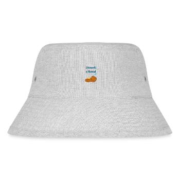 I brauch a natzal - Bayrischer Spruch - Stanley/Stella recycelter Bucket Hat - Grau meliert - Vorne