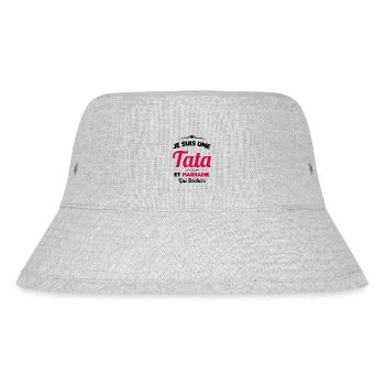 Je Suis Une Tata et Marraine Qui Déchire - Bob recyclé Stanley/Stella - gris chiné - Devant