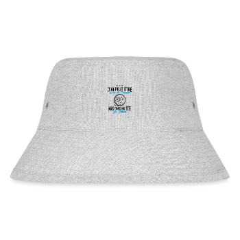 Pêcheur Humour Cadeau - Dans ma tête je pêche - Bob recyclé Stanley/Stella - gris chiné - Devant