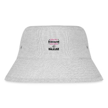 Femme je suis une écrivaine avec option râleuse - Bob recyclé Stanley/Stella - gris chiné - Devant