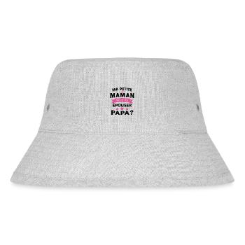 Ma Petite Maman Veux Tu Épouser Papa Cadeau Maman - Bob recyclé Stanley/Stella - gris chiné - Devant