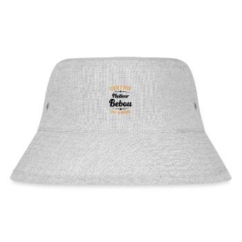 Homme Grand père surnom Papa Humour Meilleur Bébou - Bob recyclé Stanley/Stella - gris chiné - Devant