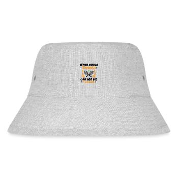 Né Pour Jouer au Tennis Humour Cadeau - Bob recyclé Stanley/Stella - gris chiné - Devant