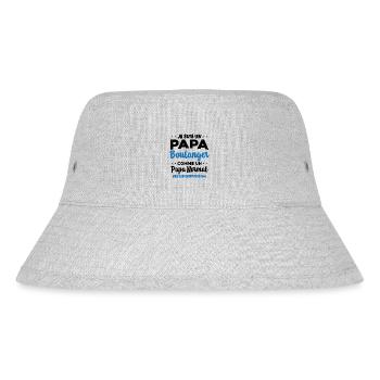 Homme Je Suis Papa Boulanger Humour Cadeau - Bob recyclé Stanley/Stella - gris chiné - Devant