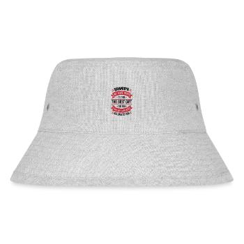 Grandpa we tried to find you the best gift - Stanley/Stella Recycled Bucket Hat - heather grey - Front