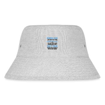 Der hübsche Papa verlässt die Tochter des Sohnes und der Frau - Stanley/Stella recycelter Bucket Hat - Grau meliert - Vorne