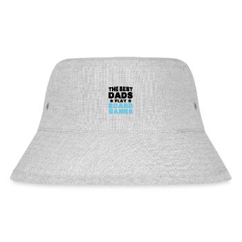 Die besten Väter spielen Geschenk-Brettspiele - Stanley/Stella recycelter Bucket Hat - Grau meliert - Vorne