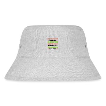 Gartenfreunde Geschenk Gartenliebhaber Garten Huhn - Stanley/Stella recycelter Bucket Hat - Grau meliert - Vorne