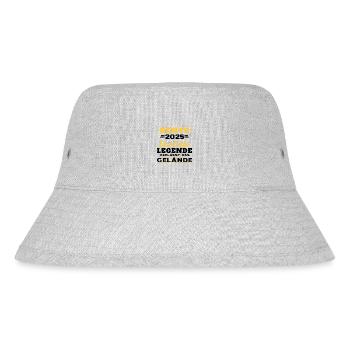 Humor Geschenk Rentner 2025, Rentner Im Jahr 2025 - Stanley/Stella recycelter Bucket Hat - Grau meliert - Vorne