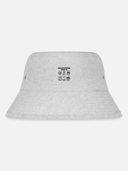 Dinge die ich in meiner Freizeit tue Achterbahn - Stanley/Stella recycelter Bucket Hat - Grau meliert