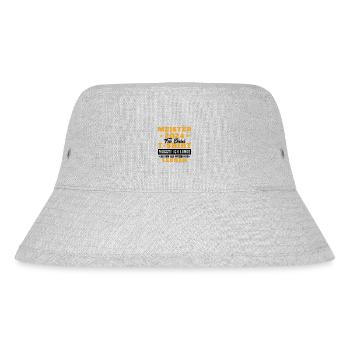 Meister 2024 Mechaniker Meistertitel Geschenk - Stanley/Stella recycelter Bucket Hat - Grau meliert - Vorne