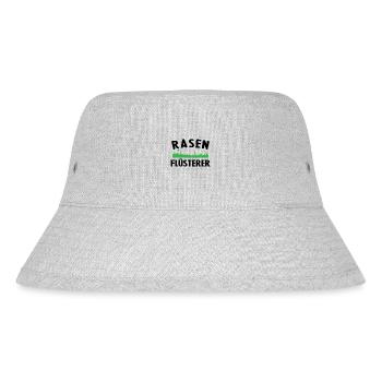 Rasenflüsterer Lustige Gärtner Geschenkidee Garten - Stanley/Stella recycelter Bucket Hat - Grau meliert - Vorne