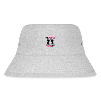ich heirate die sind nur zum saufen da - Stanley/Stella recycelter Bucket Hat - Grau meliert - Vorne