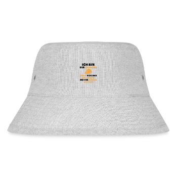 Bauherr Hausbau Hauskauf - Stanley/Stella recycelter Bucket Hat - Grau meliert - Vorne