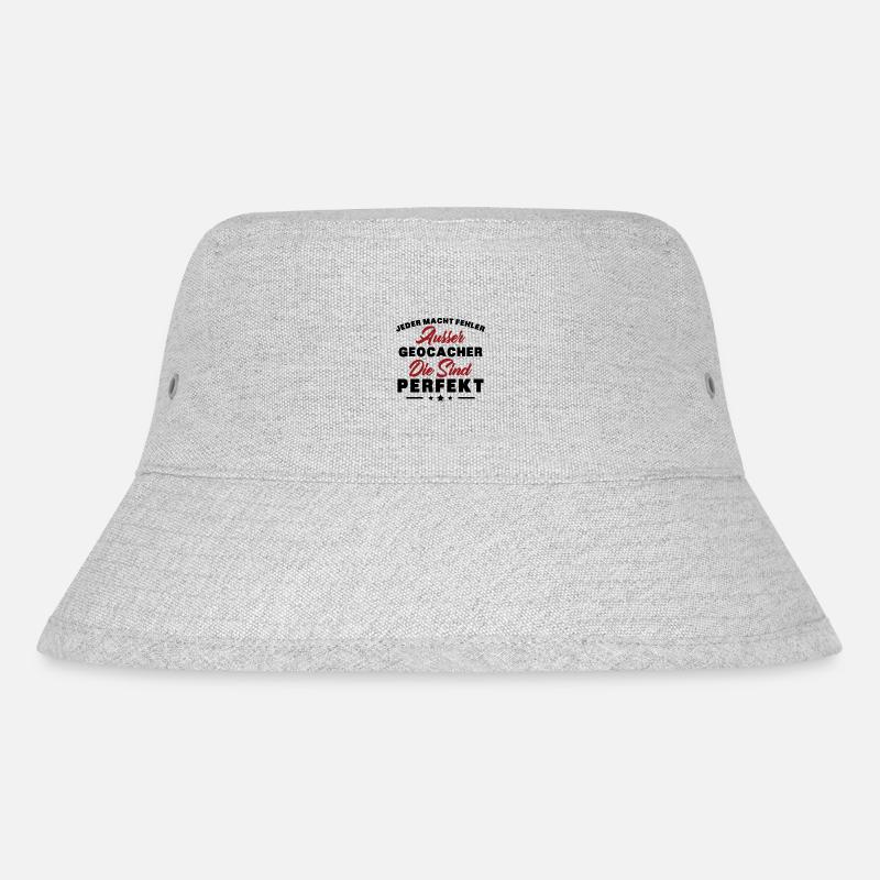 Der perfekte Spruch für jede GEOCACHER - Stanley/Stella recycelter Bucket Hat - Grau meliert