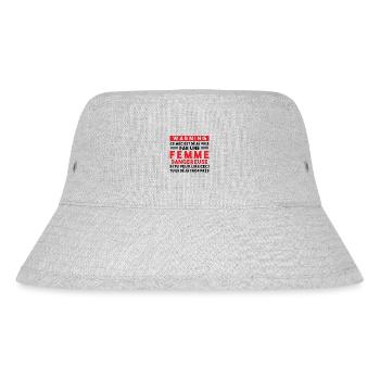 Cadeau Humour couple homme, Femme jalouse danger - Bob recyclé Stanley/Stella - gris chiné - Devant