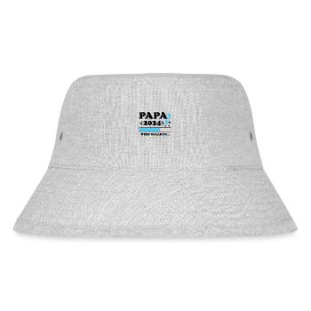 Vater 2024 Werdender Papa Loading 2024 - Stanley/Stella recycelter Bucket Hat - Grau meliert - Vorne