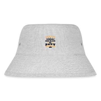Toller Papa gibt Opa immer Außergewöhnliches - Stanley/Stella recycelter Bucket Hat - Grau meliert - Vorne