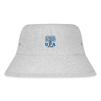 Nothing beats being a grandpa - Stanley/Stella Recycled Bucket Hat - heather grey - Front