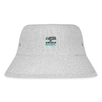 I'm not retired, I'm a professional grandfather - Stanley/Stella Recycled Bucket Hat - heather grey - Front
