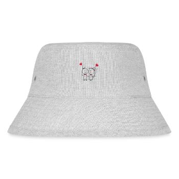 ehepaar_1 - Stanley/Stella recycelter Bucket Hat - Grau meliert - Vorne