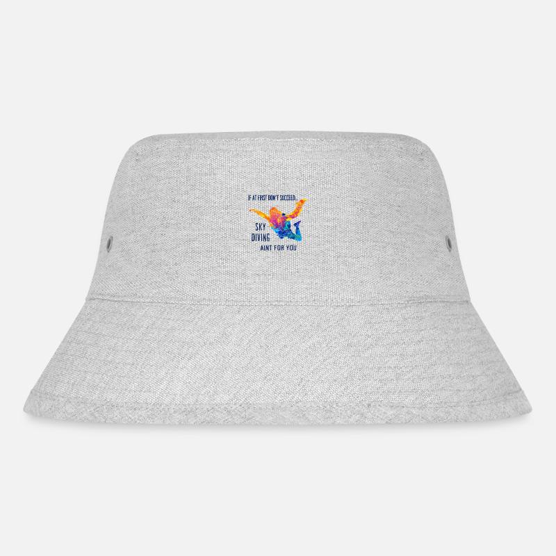 Skydive Skydiver Skydiver Freefall - Stanley/Stella Recycled Bucket Hat - heather grey