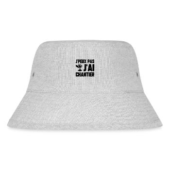 J’peux pas j’ai chantier - Bob recyclé Stanley/Stella - gris chiné - Devant