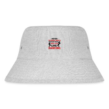 Line Dance Western Tänzer Line Dance Western - Stanley/Stella recycelter Bucket Hat - Grau meliert - Vorne