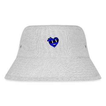 Cool heart with sunglasses Valentine's Day - Stanley/Stella Recycled Bucket Hat - heather grey - Front