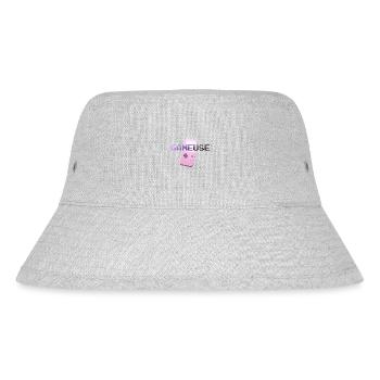 Retro gaming gamer - Stanley/Stella Recycled Bucket Hat - heather grey - Front