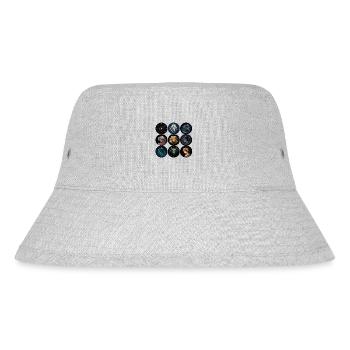 Die Tierkreiszeichen - Stanley/Stella recycelter Bucket Hat - Grau meliert - Vorne
