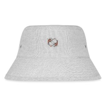 Japanischer Koi-Karpfenfisch Zeichnung 14035 A - Stanley/Stella recycelter Bucket Hat - Grau meliert - Vorne