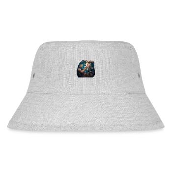 Seemann gegen Ziege, der Kampf um Bier - Stanley/Stella recycelter Bucket Hat - Grau meliert - Vorne