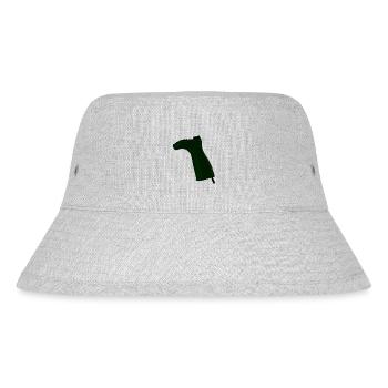 Gummistiefel als stiller Protest - Stanley/Stella recycelter Bucket Hat - Grau meliert - Vorne