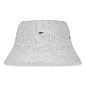 I'd rather be me - Stanley/Stella recycelter Bucket Hat - Grau meliert - Vorne
