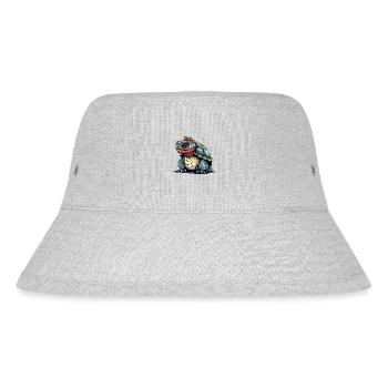Zaza der Streuer - Stanley/Stella recycelter Bucket Hat - Grau meliert - Vorne