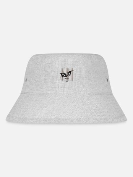 Trust No One b - Stanley/Stella Recycled Bucket Hat - heather grey