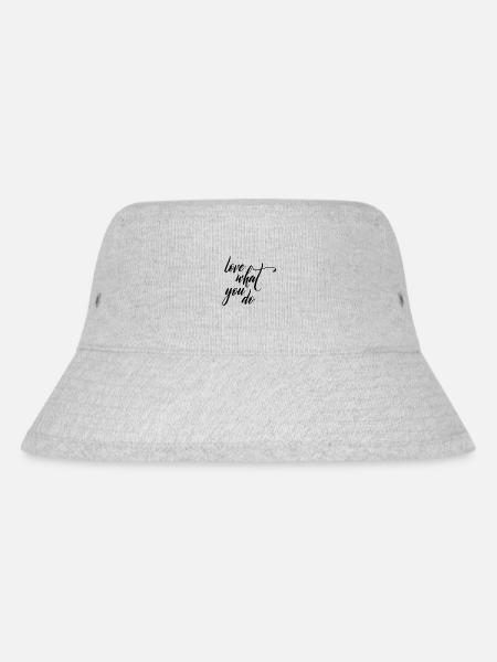 love what you do - Stanley/Stella recycelter Bucket Hat - Grau meliert