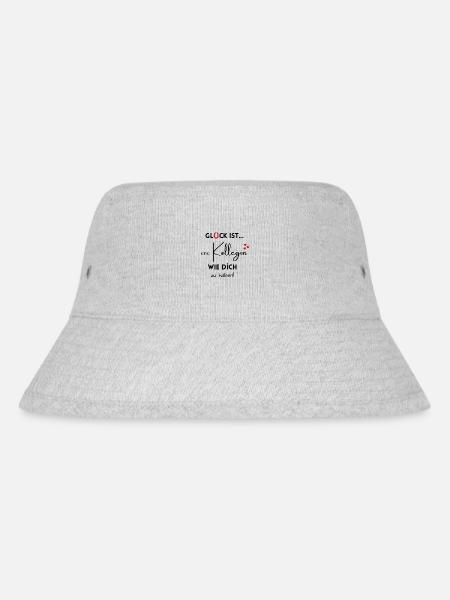 Glück ist eine Kollegin wie dich zu haben! - Stanley/Stella recycelter Bucket Hat - Grau meliert