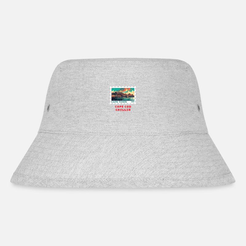 Kapstadt - Stanley/Stella recycelter Bucket Hat - Grau meliert
