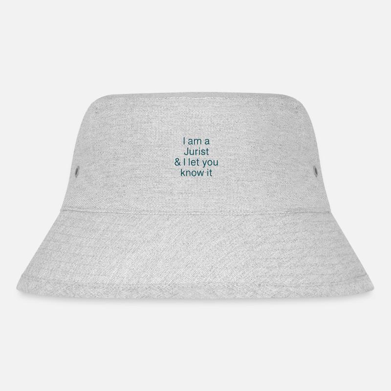Ich bin ein Jurist und ich lasse es Dich wissen - Stanley/Stella recycelter Bucket Hat - Grau meliert