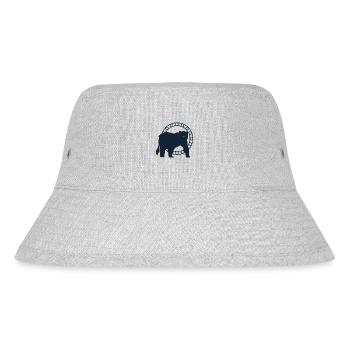 Bär - Panda Wald Natur Freiheit wild - Stanley/Stella recycelter Bucket Hat - Grau meliert - Vorne