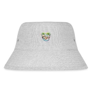 Urlaub Glückseligkeit Faultier Faul für einen - Stanley/Stella recycelter Bucket Hat - Grau meliert - Vorne