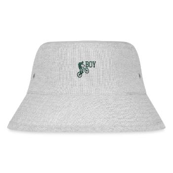 Fahrrad Fahrrad Fahrrad Lifestyle Gesunder Verkehr - Stanley/Stella recycelter Bucket Hat - Grau meliert - Vorne