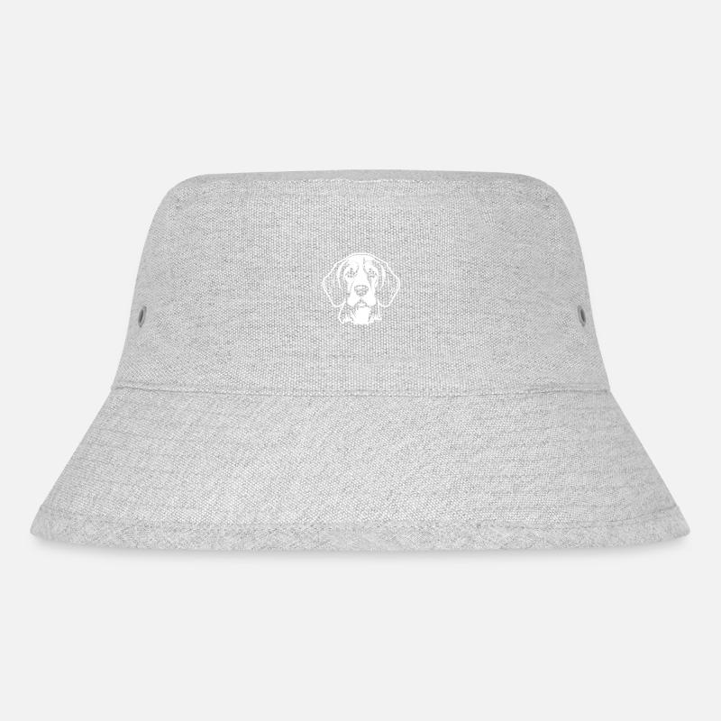 Beagle Hund Kopf - Stanley/Stella recycelter Bucket Hat - Grau meliert